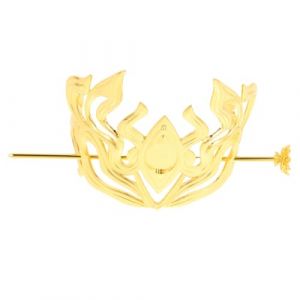 SHERCHPRY Couronne De Cheveux Chinoise Vintage M&eacute;tal Dor&eacute; &Eacute;pingle &agrave; Cheveux R&eacute;tro Homme Coiffure Asiatique Costume Traditionnel Hanfu Accessoire Chignon (Dnna Huang, neuf)