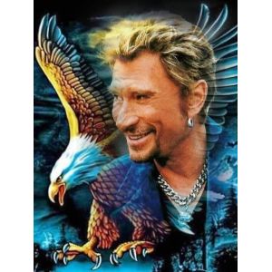 XUNLVE Johnny Hallyday 5D Diamond Painting Kits Diamant Broderie Point De Croix Mosaïque Puzzle Salon Chambre Décor À La Maison,a77,80x105cm (JLANEZ, neuf)
