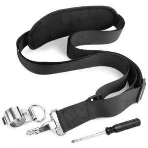 Harnais debroussailleuse Sangle d'épaule de tondeuse Harnais Nylon pulverisateur Sangle Réglable Attache désherbant pour Débroussailleuse Tondeuse à Gazon (SIYAO-EUR, neuf)