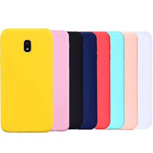 HereMore 8X Coque pour Samsung Galaxy J5 2017, Etui TPU Gel Silicone Souple Coque Cover Soft Case Housse Protection Anti Rayures - Rouge, Bleu Fonc&eacute;, Rose Fonc&eacute;, Vert, Jaune, Rose, Blanc, Noir (HereMore, neuf)