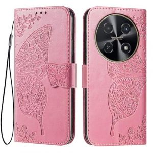 EASSGU Coque pour Honor Magic7 Lite 5G / Honor X9c (6.78" inches) Etui Flip Magn&eacute;tique avec 3 Fentes pour Cartes 1 Portefeuille, Housse - Rose (EASSGU, neuf)