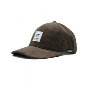 Casquette Surf Monkey classique - Chapeau de papa en velours c&ocirc;tel&eacute; non structur&eacute; - Polyester recycl&eacute; pour animaux de compagnie, marron, Taille unique (SurfMonkey, neuf)