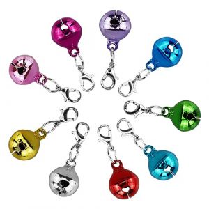 HXMJIED Lot de 24 porte-cl&eacute;s avec clochettes d'alarme de s&eacute;curit&eacute; - 14 mm - Couleur al&eacute;atoire - Petit sac &agrave; main - Pendentif cloche pour chien - Pour fille et femme - Pour sac &agrave; dos - D&eacute;coration de (BRIAN HENRY LIMITED, neuf)