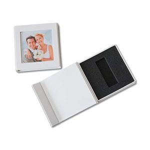 Boîtier USB avec fenêtre pour 1 clé USB Flash Drive Boîte de rangement Étui pour USB (Blanc) (Elegantdisk, neuf)