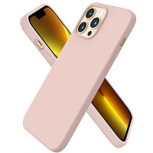 ORNARTO Coque Compatible avec iPhone 13 Pro Max Case, Coque Silicone Liquide 3 Couches Pleine Gel en Caoutchouc Souple Cover avec Microfibre Douce pour iPhone 13 Pro Max 6,7 Rose des Sables (ORNARTO FR, neuf)