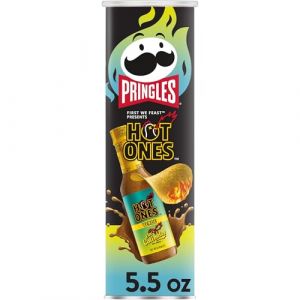 Pringles Hot Ones Los Calientes Chips Chips, Verde, Snacks &eacute;pic&eacute;s, inspiration sauce piquante, bo&icirc;te de 156 ml (1 bo&icirc;te) (Treatspree, neuf)