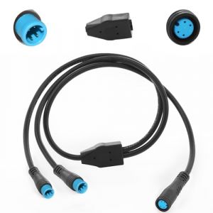 Rallonge de répartiteur en y 1t2 avec connecteur à 4 Broches de Type julet pour câble de Phare de vélo dans Le kit de Conversion e - Bike (4 Broches, 7 "de Long, 2 mâles et 1 Femelle) (maxshally, neuf)