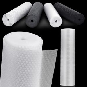 MooiFun Tapis Frigo en EVA, Tapis Fond de Tiroir Antiderapant Non-adh&eacute;sif, Plastique Tapis pour Refrigerateur Placard Etagere, Protection pour Meuble, sous Evier Cuisine (Transparent/30cm x 610cm) (MooiFun EU, neuf)