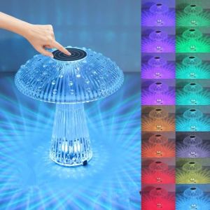 SHANJIA Lampe en cristal, lampe de table en cristal diamant, lampe de chevet avec touch 16 changement de couleur lampe de chevet tactile lampe de chevet USB Line (M) (XJAZL, neuf)