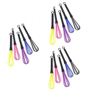 Beatifufu 15 Pièces mélangeur de salon shaker à farine mixeur plongeant verres batteur mixeur hand mixer mini-mixeur mélangeurs à main de de salon ballon agitateur Colorful (Camprilli, neuf)