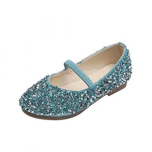 Chaussures de princesse pour fille avec talon : chaussures de danse chaussures de fête à bout ouvert et bouche de poisson Chaussures de cosplay Escarpins Performance Chaussures d'école Chaussures de (Xinshipinstore, neuf)