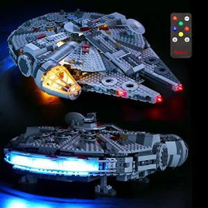 BRIKSMAX Kit de LED Version de Mise &agrave; Jour pour Lego Star Wars Faucon Millenium,Compatible avec la Maquette Lego 75257, La Maquette de Construction n'est Pas Incluse (SuSenGo Toys, neuf)