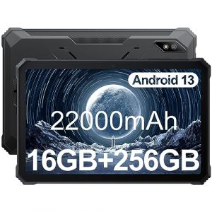 Blackview Tablette Incassable Active 8 Pro, 16Go RAM + 256Go ROM, Tablette Robuste 10 Pouces, 22000mAh Tablette Tactile Android 13, 48 MP avec ArcSoft Caméra, Double SIM 4G/5G WiFi/NFC/GPS/OTG/IP69K (BRIEDEDay777, neuf)