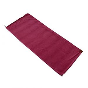 Harilla Doublure de Sac de Couchage en Polaire Polaire Coussin Thermique Drap de Sac de Couchage Chaud Couverture de Camping d'urgence pour h&ocirc;tel randonn&eacute;e, Rouge fonc&eacute; (Harilla, neuf)