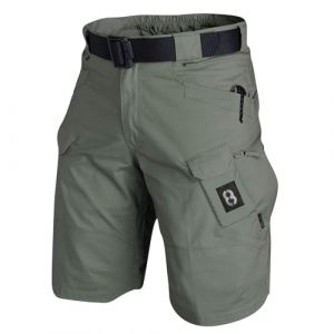 MOKBAY Bermuda de S&eacute;curit&eacute; Vert arm&eacute;e uni Trail Poche zipp&eacute;e Mes Commandes Crossfit Baggy Short Baggy V&ecirc;tements Homme Pantacourt Cargo Short Cargo Homme Vert arm&eacute;e XXL (MOKBAY, neuf)