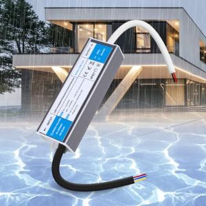 SUCIKORIO LED Transformateur 220V 12V 24W 2A Ext&eacute;rieur Etanche IP67, Alimentation LED Driver 12V 24W Ultra Fin LEDs Transfo Alimentation &agrave; D&eacute;coupage Convertisseur De Tension AC &agrave; DC Transfo Pour LEDs (Darmoo, neuf)