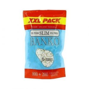 Lot 2 Sachet 1000 Filtre BANKO Slim 6mm - Feuille Rouler Cigarette - Port 0€ 206 (Bazar apetitprix, neuf)