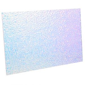 SAFIGLE Plaque Acrylique Iris&eacute;e Effet Laser 1 Pc, Feuille D'affichage Acrylique pour Nail Art, Pr&eacute;sentoir Polyvalent pour Photographie et Bricolage, Support D&eacute;coratif pour Ongles (Grand Di, neuf)