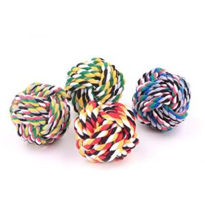 JKLYZXS Balle &agrave; m&acirc;cher en corde de coton pour chien - Couleur al&eacute;atoire (JKLYZXS&reg;, neuf)