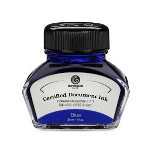 Octopus Fluids Document Ink Blue Encre indélébile certifiée DIN ISO 12757-2 Bleu 30 ml (Octopus Concept GmbH, neuf)