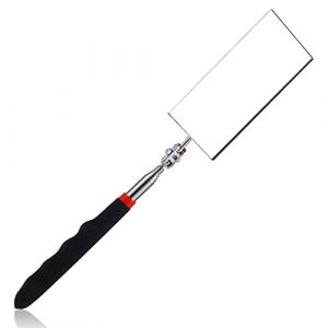 Miroir d'Inspection Télescopique, Rectangle Outil de Miroir Télescopique avec Poignée Allongée Miroirs d'Inspection de Machine-Outil pour Vérifier l'État du Véhicule (Poignée de 29~78cm) (iHision, neuf)