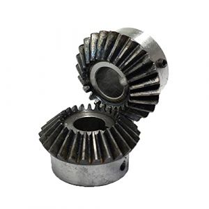 2 Pcs engrenage conique 2 Modulus 25teeth int&eacute;rieur Diam&egrave;tre du trou 10-22mm Vitesse 90 degr&eacute;s Angle Maillage engrenages en acier trou de vis M5 (EuroHomeGarden, neuf)