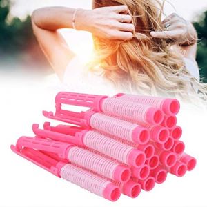 Majatou Self Grip Ceramic Ionic Thermal Hair Roulers, Salon Quality Hair Roulers, 20 Morceaux de Cheveux Courling Iron, Hair Fluffy Fer Curling Fer Fomen Femles Filles Hair Dressing (Rose) (Esenyan, neuf)