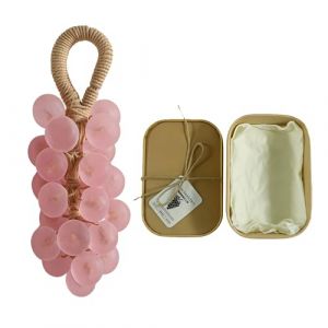 Savon Au Raisin En Cristals, Savon Au Raisin En Cristals Personnalis&eacute; Fait &Agrave; La Main, 2026 Nouveaux Savons En Corde Naturelle, Savons Nettoyants Doux, Unisexe, Et Rafra&icirc;chit L'air Lave Les Mains (qinhua dedian, neuf)