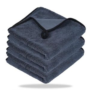 Leebey Total Clean Chiffon Microfibre XXL, Chiffon Micro Fibre S&eacute;chage Voiture, Tr&egrave;s Absorbants, Non Pelucheux, Cabine de Douche, Maison, Cuisine (40 x 60 cm, 3 unit&eacute;s) (dudoo, neuf)