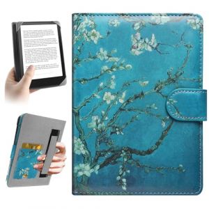 HoYiXi Universel &Eacute;tui pour 6.8'',7" E-Book Reader Compatibilit&eacute; Pocketbook/Tolino/Sony/Kindle Paperwhite/Kobo Clara HD/Kobo Clara 2E,6-7 Pouce eReader Cover Case, Fleur (Somei, neuf)