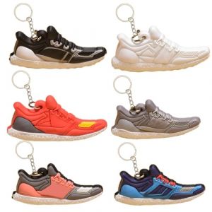AKJAXQU 6 Pièce Porte-clé de Chaussure Sport, Porte-Clés pour Fans de Sport, Porte-Clés Mode Chaussures Décontractées, pour Enfants, Filles, Garçons (Zi Peng Sarl FR, neuf)