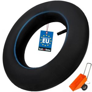 KOTARBAU&reg; Chambre &agrave; air de rechange 8-4.00 pour roue de brouette - Chambre &agrave; air avec valve droite - Chambre &agrave; air pour chariot - Chambre &agrave; air de rechange pour brouette (KOTARBAU, neuf)