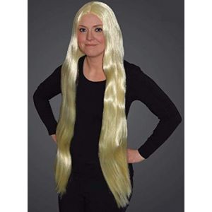 Perruque blonde de 91,4 cm de long pour femme | Cheveux ondul&eacute;s d'aspect naturel | Perruques de cosplay d'anime | Perruque de cheveux synth&eacute;tiques l&eacute;gers | Perruque de reine dansante | Perruque (Cheerful Bargains Ltd, neuf)
