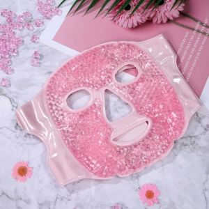 FONDOTIN 2 pi&egrave;ces Masque Yeux Froid Chaud R&eacute;utilisable avec Gel Ajustable pour Fatigue et Enflure Froides Chaudes Pack Gel Visage Portable (KIOONG, neuf)