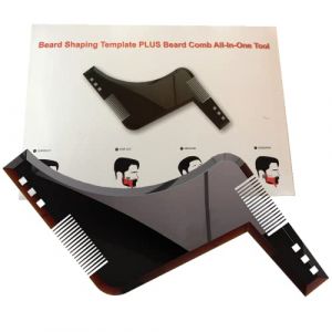 Deco Life&reg; Peigne de fa&ccedil;onnage et de coiffage de barbe, outil de fa&ccedil;onnage de barbe, pochoir &agrave; barbe, outil de fa&ccedil;onnage de barbe, outil de fa&ccedil;onnage de barbe, couleurs assorties pour homme, excellent (DDTeck, neuf)