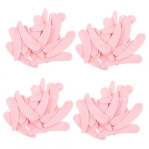 SHERCHPRY 100 Pi&egrave;ces Cuill&egrave;re En Forme De Croissant Pour Masque Facial Suppression En Gros Cr&egrave;mes Produit Petit Mini Spatule Cosm&eacute;tique Faire Cuill&egrave;res Se Maquiller Peau 50 s Plastique Rose (Dnna Huang, neuf)