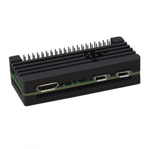 eleUniverse Raspberry Pi Zero 2 W Boîtier en aluminium refroidissement passif, dissipateur thermique + tête GPIO 20 broches pour Raspberry Pi Zero/Pi Zero 2 W (2W01) (eleUniverse, neuf)