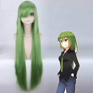 Perruque Cosplay Anime BERYL ET SAPPHIRE Beryl Sapphire Robot Beryl Bleu et Vert Cosplay Perruque Synthétique Résistant À La Chaleur Halloween Vert (long zhu tang, neuf)