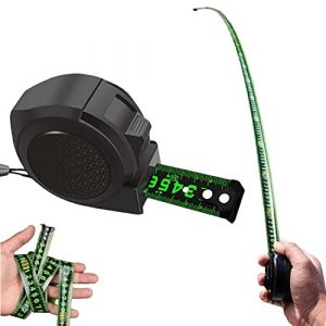 Metre Ruban 3/5/7.5/10 - Ruban &Agrave; Mesurer en Acier Fluorescent, M&egrave;tre Ruban R&eacute;tractable en Acier Inoxydable Fluorescent, Ruban &Agrave; Pr&eacute;Cision, Facile &Agrave; Lire, Ruban &Agrave; Mesurer Autobloquant (sapcetall, neuf)