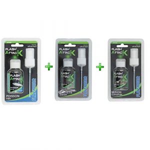 FLASHMER - Attractant Flash Attack Spray 50ml (Poisson + CREVETTE + SEPION) (KERFISH, neuf)