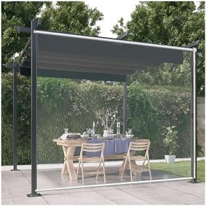 Stores À Rouleau Pvc Transparent Extérieurs,grands Store Enrouleur Étanches,store Enrouleur Pour Pergolas/jardins/fenêtres,rideaux De Pluie De Séparation Vinyle Clairs 0,5mm,WxH-80x250cm/31.5*98.4in (GuanXM store, neuf)