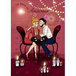 Calendrier Evenement Calendrier de l'Amour, 25 Défis Romantiques pour Couple, Format A3, Rose, Idéal Saint-Valentin et Anniversaire (Calendrier Evenement, neuf)