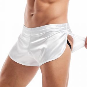 Casey Kevin Boxer Homme Sexy, Caleçon Confort à Fente Latérale sous-Vêtement, Jockstrap String Homme Pantalon/Pyjama/Sport (Casey-Kevin, neuf)