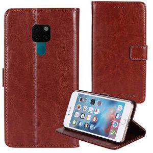 TienJueShi Marron Flip Retro Support &agrave; Rabat Cuir Housse Coque pour Ordissimo LeNumero2 6.3 inch &Eacute;tui Cas Couverture Protecteur Case Portefeuille Cover (TienJueShiuk, neuf)