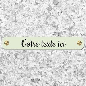 Mygoodprice Plaque Funéraire Gravée Personnalisée 1 à 2 Lignes 14x2,2cm Percée Autocollante Beige (my-goodprice, neuf)