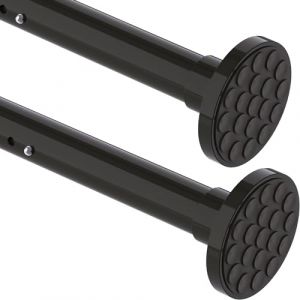 2Pièces Barre à Rideau sans Percer Télescopique Rideau Extra Epais Barre de Rideau de Douche Tension pour Salle de Bains,Chambre Noir(95-140CM Φ32mm) (EUR Red Bean574, neuf)