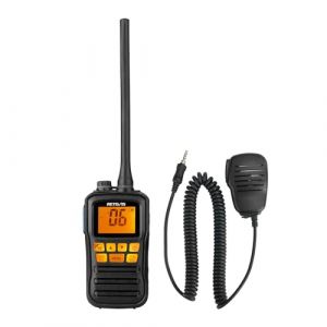 Retevis RM01 Radio VHF Marine, IP67 &Eacute;tanche Portable Talkie Walkie, Vibration, Flottante 88 Canaux, Portable Radio Marine avec Microphone pour Kayak, P&ecirc;che, Bateau (Noir, 1 Pi&egrave;ce) (RetevisDirect, neuf)
