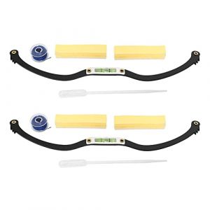 grounds 2X R&egrave;gle de Sourcil de Microblading, R&egrave;gle de Ligne de Sourcil de Maquillage Permanent &ucirc;rla Cha&icirc;ne de Cartographie Noir (Chensmg, neuf)