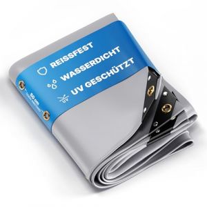 NEMAXX&reg; B&acirc;che Premium Imperm&eacute;able [300x200cm]&ndash;R&eacute;sistante aux UV [650 g/m&sup2;] B&acirc;che de Camion avec &OElig;illets,B&acirc;che en PVC pour Bois,Jardin,Toit & Construction&ndash;B&acirc;che de Protection Hivernale&ndash;Gris&ndash;6 m&sup2; (Umbrella GmbH, neuf)