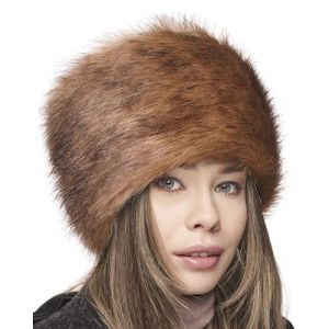 Futrzane Classic Chapeau Cosaque - Chapka Femme en Fausse Fourrure - Toque Russe (L, Beige Classic) (Futrzane EU, neuf)